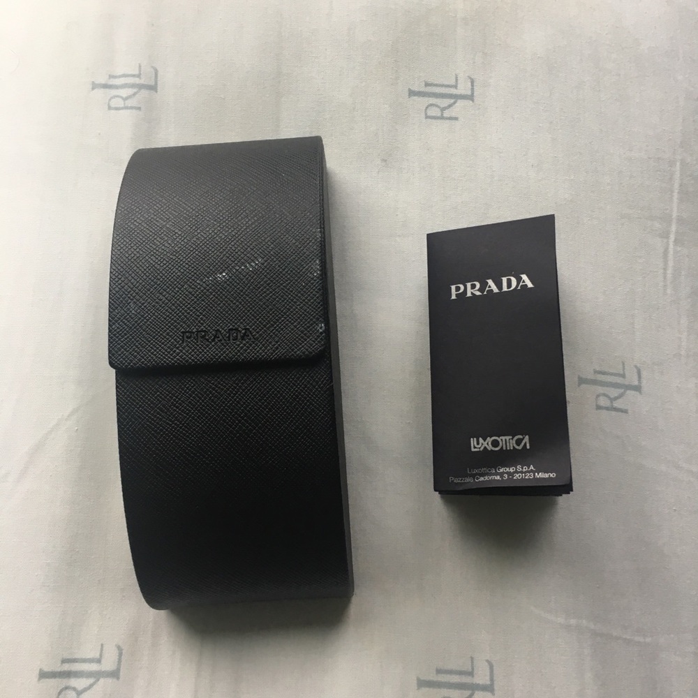 Black Prada eyeglass case